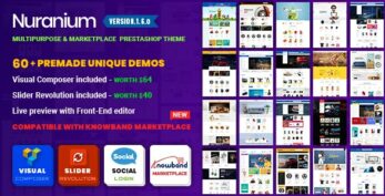 Nuranium Theme v1.7.0 [12 Aug 21] Download | Multi-Purpose Marketplace Prestashop 1.7 Theme