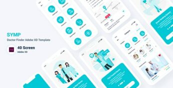 Symp – v1.0 Doctor Finder Adobe XD Template