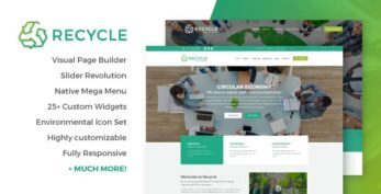 Recycle v1.9.1 – Environmental & Green Business WordPress Theme