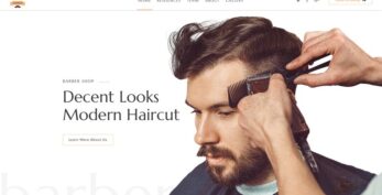 Barber Hairdresser and Beauty Salon Joomla Template