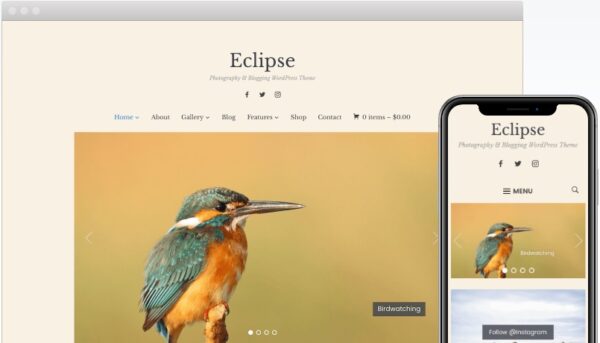 Eclipse - Photography / Blog WordPress Theme