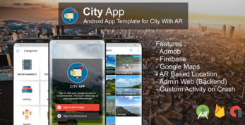 City App v2.4 (Firebase, Admob, Augmented Reality) | Full Applications