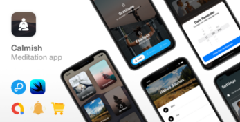 Calmish v1.0 – Meditation & Relaxation SwiftUI app – iOS 14 ready