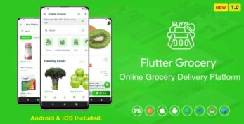 Flutter Multi Vendor Grocery v2.0 ( Convenience Store, Food, Vegetable, Fresh Fruit, eCommerce, Retail )