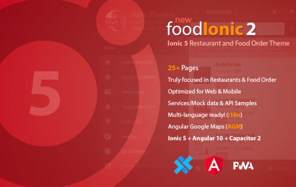 foodIonic 2 - Ionic 5 Restaurant and Food Order Theme
