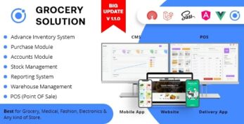 Best Ecommerce Solution with Delivery App For Grocery, Food, Pharmacy, Any Stores / Laravel + IONIC5