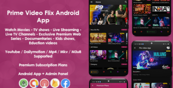 Prime Video Flix App v8.2 – Movies – Shows – Live Streaming – TV – Web Series – Premium Subscription Plan