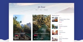 JA Tour – Travel Joomla Template v.2.0.2