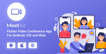 MeetAir v1.0.7 – iOS and Android Video Conference App for Live Class, Meeting, Webinar, Online Training