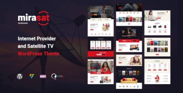 Mirasat – Internet Provider and Satellite TV WordPress Theme