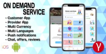 On Demand Service Solution | 4 Apps | Customer+Provider+Admin Panel+WebSite | Flutter (iOS+Android) v1.4