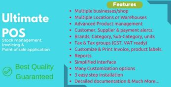 Ultimate POS v6.7 – Best ERP, Stock Management, Point of Sale & Invoicing application
