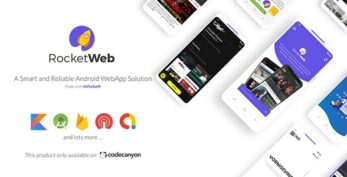 RocketWeb v1.5.1 – Configurable Android WebView App Template