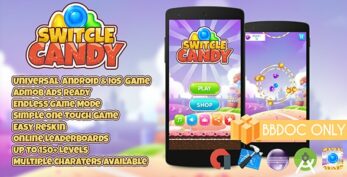 Switcle Candy + Admob BBDOC Only (Buildbox 2.2.8) | Games
