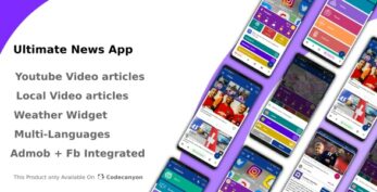 Ultimate News App (Video,Youtube,Weather,Survey) v3.0