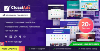 Classiads – Classified Ads WordPress Theme