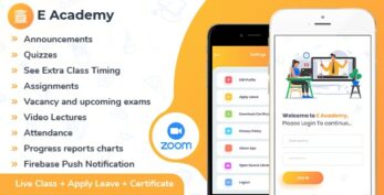 E-Academy v1.0.12 – Online Classes / Institute / Tuition And Course Management