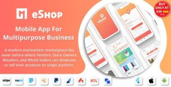 eShop v2.10.4 – Multi Vendor eCommerce App & eCommerce Vendor Marketplace Flutter App