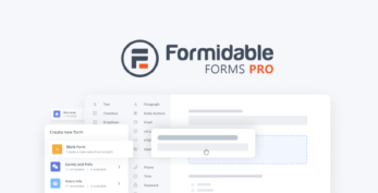 Formidable Forms Pro – WordPress Form Builder Plugin