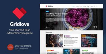 Gridlove – Creative Grid Style News & Magazine WordPress Theme