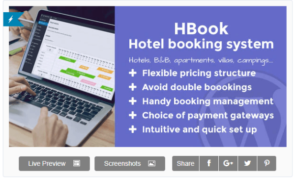 HBook – Hotel booking system – WordPress Plugin