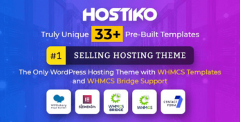 Hostiko WordPress WHMCS Hosting Theme