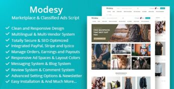Modesy v2.5.2 – Marketplace & Classified Ads Script