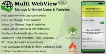 Multi WebView + Admin Panel v3.2.0