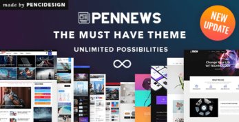 PenNews v6.7.2 – News/ Magazine/ Business/ Portfolio/Reviews Landing AMP WordPress Theme