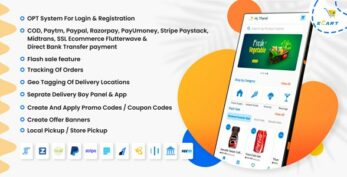 eCart v5.0.1 Grocery, Food Delivery, Fruits & Vegetable store, Full Android Ecommerce App [Activated]