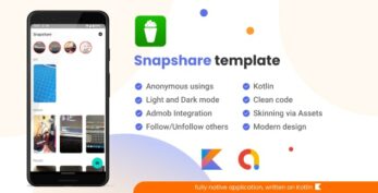 Snapchat-like video story sharing network Snapshare [Android, Admob] v1.0