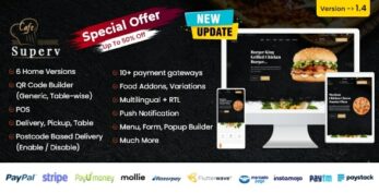 Superv v3.0 – Restaurant Website Management (Food Ordering)
