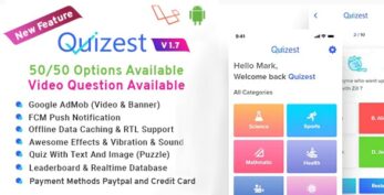 Quizest v2.0.4 – Complete Quiz Solutions With Android App And Interactive Admin Panel