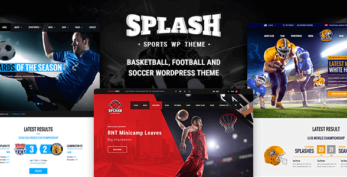 Splash Sport – WordPress Sports Theme for Basketball, Football, Soccer and Baseball Clubs