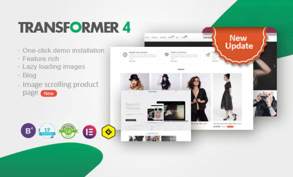 v4.7.0 Transformer PrestaShop Theme [PrestaShop 1.7]