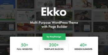 Ekko v5.0 – Multi-Purpose WordPress Theme with Page Builder