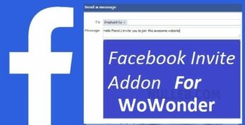 Facebook Invite Addon For WoWonder (28 February 2022)