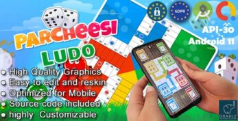Parcheesi Ludo (Android studio + Admob + GDPR) (26 March 2022)