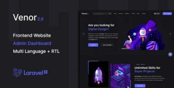 Venor v2.0 – Multipurpose Website CMS & Creative Agency Management System