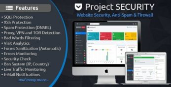 Project SECURITY v5.1.0 – Website Security, Anti-Spam & Firewall