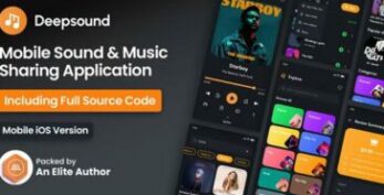 DeepSound IOS v1.2.9 – Mobile Sound & Music Sharing Platform Mobile IOS Application