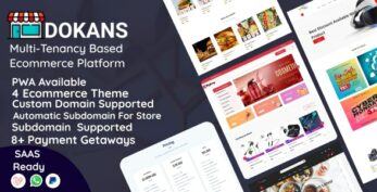 DOKANS v3.9.1 – Multitenancy Based Ecommerce Platform (SAAS)