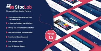 StocLab v1.2 – Microstock Photo Sharing Platform