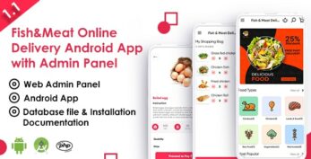 Fish And Meat Online Delivery Android App with Interactive Admin Panel v1.1