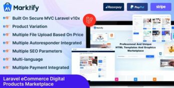 Marktify v4.0 – Laravel eCommerce Digital Product Marketplace