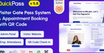 QuickPass v5.8 – Appointment Booking & Visitor Gate Pass System With Qr Code