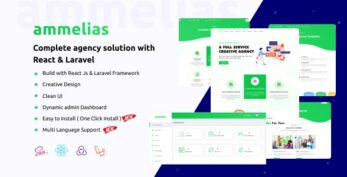 Ammelias v1.4 – Laravel React Agency CMS