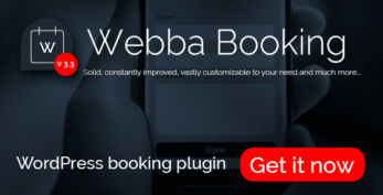 Webba Booking – WordPress Appointment & Reservation plugin