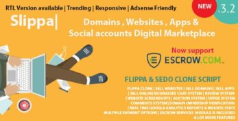 Slippa v4.0 – Domains,Website ,App & Social Media Marketplace PHP Script
