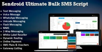 Sendroid v4.0.0 – Ultimate Bulk SMS, WhatsApp and Voice Messaging Script with White-Label Reseller System